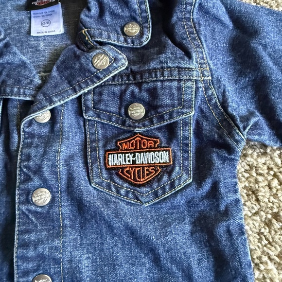 Harley-Davidson Kids Blue Denim Jacket - Picture 3 of 6